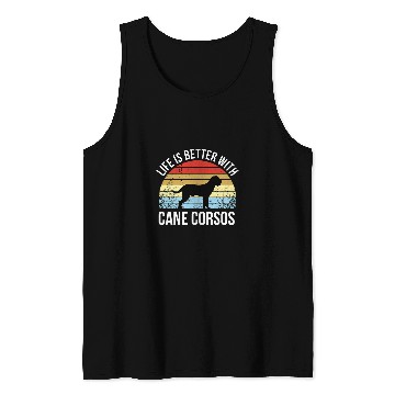 Discover Retro Cane Corso Dog Tank Tops