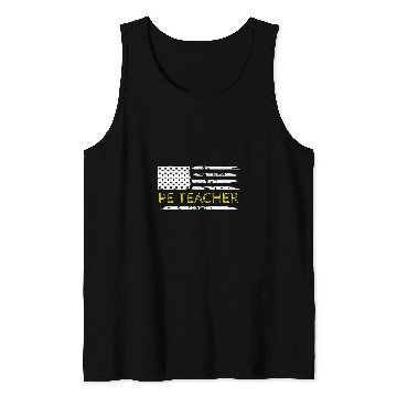 Discover Physical Education PE Teacher Patriotic Tank Tops