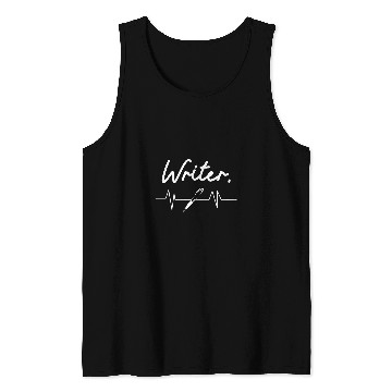 Discover Writer Heartbeat 2Journalist Tank Tops