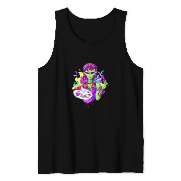 Discover Trippy Alien Hippie Hippie Artist Tank Tops