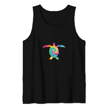 Discover Tie Dye Sea Turtle 2Diver Turtle Lovers Tank Tops