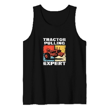 Discover Tractor Pulling Expert Farmer Racing Tank Tops