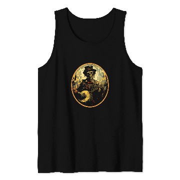 Discover Zombie Banjo Horror Digital Art Bluegrass Deads Fan Tank Tops