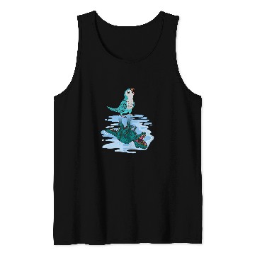 Discover Parrot 2T Rexs Reflection I Blue Monk Parakeet Quaker Tank Tops