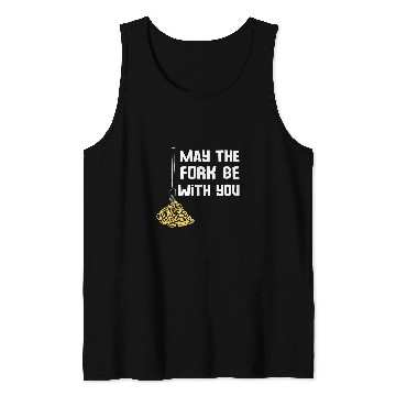 Discover May The Fork Be With You Kitchen Cooking Chef Puns Spaghetti Tank Tops