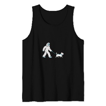 Discover yetis Walking Westie Cryptozoology Dog Tank Tops