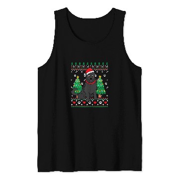 Discover Schipperke Christmas Ornament Tree Mom Dad Ugly Gift Tank Tops