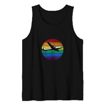 Discover Retro Plane Flight Pilot Tank Tops