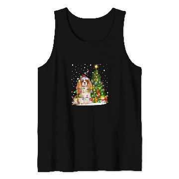 Discover xmass Tree Santa Cavalier King Charles Spaniel Dog Christmas Tank Tops