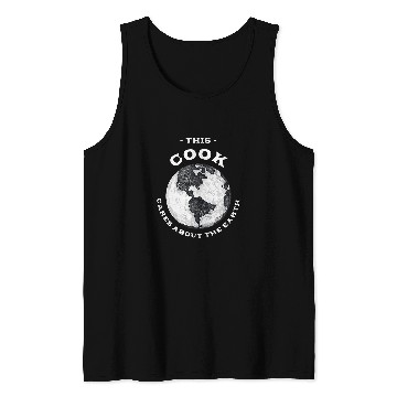 Discover This Cook Cares About the Earth Nature Lover Chef Trees Tank Tops