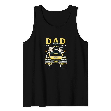 Discover Proud Dad Taxi Dad Cab Driver Father Son Daughter Present Tank Tops