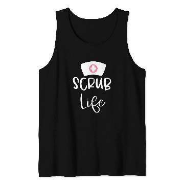 Discover Funny Scrub Life RN nurses Practitioner Nursing Student Tank Tops