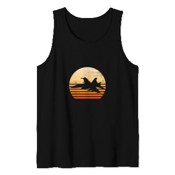 Discover Retro vintages Pilot Fighter Jet 4 Tank Tops