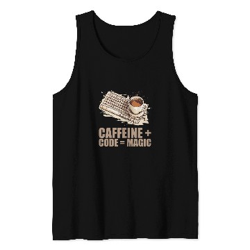 Discover caffeines Coder Software Developer Engineer Coffee Programmer 21 Tank Tops