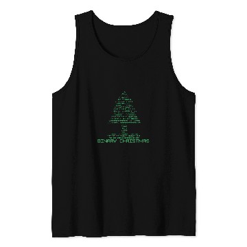 Discover Binary Christmas Humor Coding Coder Christmas Programmer Tank Tops