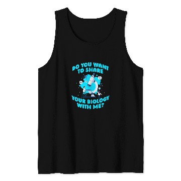 Discover Biologist Microscope Science Student Teacher Biology Tank Tops