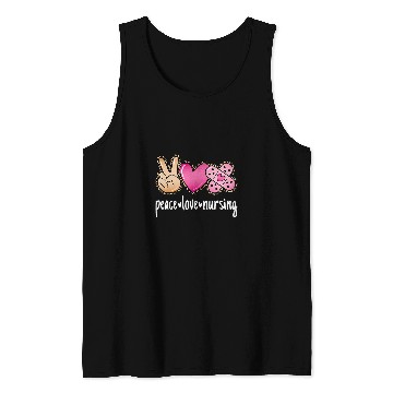 Discover Peace Love Nursing Leopard Print Cute nurses Tank Tops