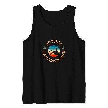 Discover Physics Gangster Sign Physics Hand Sign Symbol Tank Tops