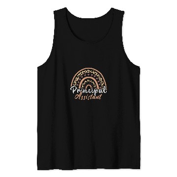 Discover Assistant Principal Rainbow Funny Job Title School Worker 2 Tank Tops