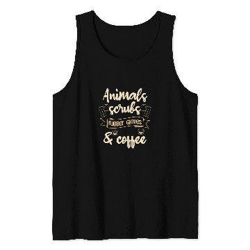 Discover Animals Scrubs Rubber Gloves Coffee Tank Tops