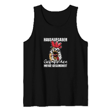 Discover Homework endanger my health funny student saying 2 Tank Tops