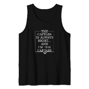 Discover The captain is always right fun programmer Tank Tops