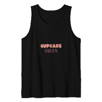 Discover Womens sweet delicious muffins dessert baking Cupcake Queen Tank Tops