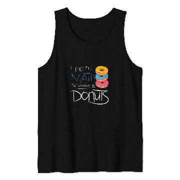 Discover The Answer Is Donuts Funny Math Student Tank Tops