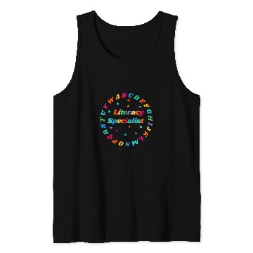 Discover Reading Teacher School Literacy Specialist Tank Tops