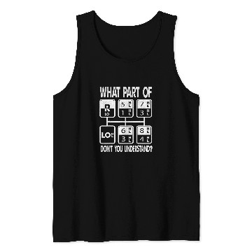 Discover What Part Dont You Understand 2Trucker Semi Truck Driver 21 Tank Tops