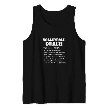 Discover Volleyball Coachs Funny Definition Cool Coaches Meaning Tank Tops