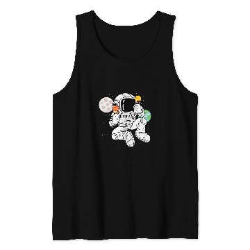 Discover Astronaut Space Cream Astronomer Or Scientist Tank Tops