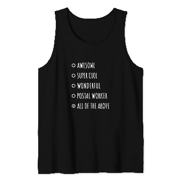Discover Awesome Postal Worker Funny Thank You Tank Tops