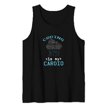 Discover Binary Coding Programmer Coding Is My Cardio Binary Code Tank Tops