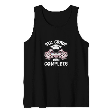 Discover Kids 9Th Grade Level Complete Graduation Gamer Elementary Student Tank Tops