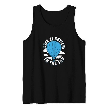 Discover Hot Air Balloon Pilot Design Tank Tops