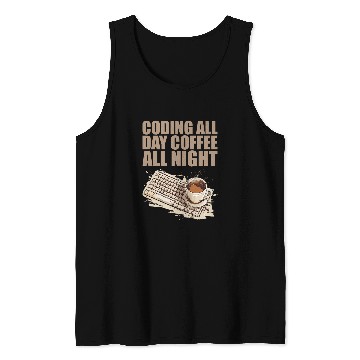 Discover caffeines Coder Software Developer Engineer Coffee Programmer 3 Tank Tops