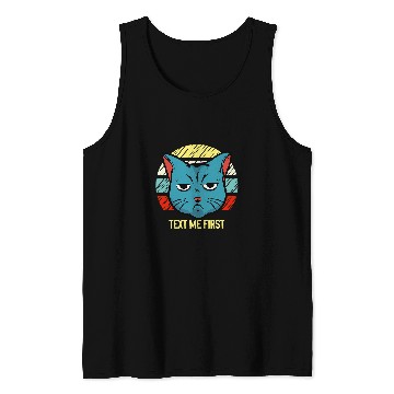 Discover Text Me First Introvert Boss Antisocial Manager Funny Rules Tank Tops