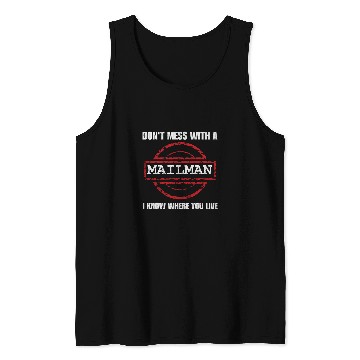 Discover Funny Mailman For National Postal Worker Mail Carrier Day Tank Tops