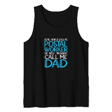 Discover Dad Postal Worker Tank Tops