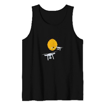 Discover Swarm of Drones from a Bee Hive Tank Tops