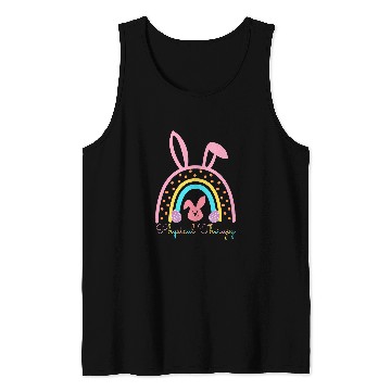 Discover Cute Rainbow Physical Therapy Easter Day Physical Therapist Tank Tops