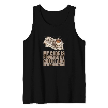 Discover caffeines Coder Software Developer Engineer Coffee Programmer 33 Tank Tops