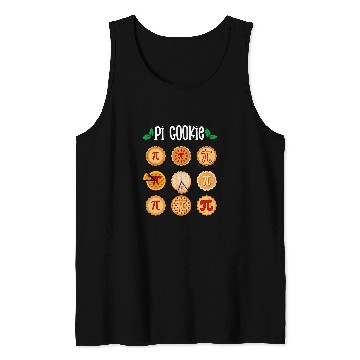 Discover Pi Cookie Different Pie Math Day Mathematics Happy Pi Day Tank Tops