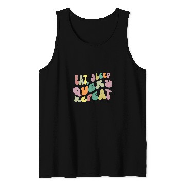 Discover Eat Sleep Query Repeat Computer Coding Database Retro Tank Tops