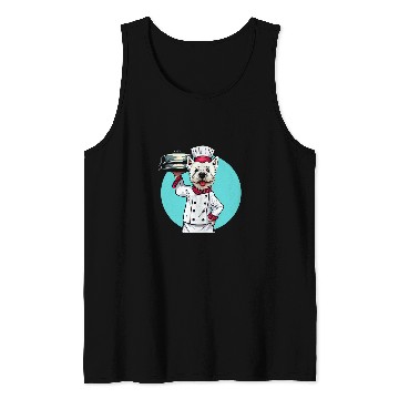 Discover West Highland White Terrier Chef Funny Dog Cooking Tank Tops