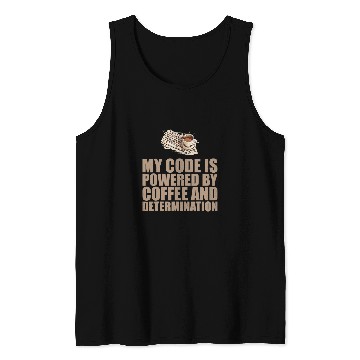 Discover caffeines Coder Software Developer Engineer Coffee Programmer 36 Tank Tops