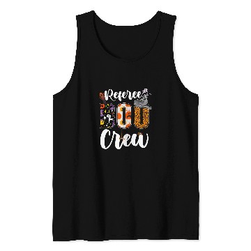 Discover Referee Boo Crew Funny Referee Halloween Matching Tank Tops