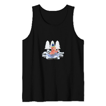 Discover Monkey Ice Bathing Winter Refreshing Bath Tank Tops