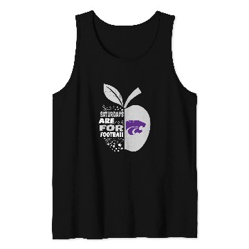 Discover Kansas State Wildcats Teacher Apple Saturdays For Football Tank Tops